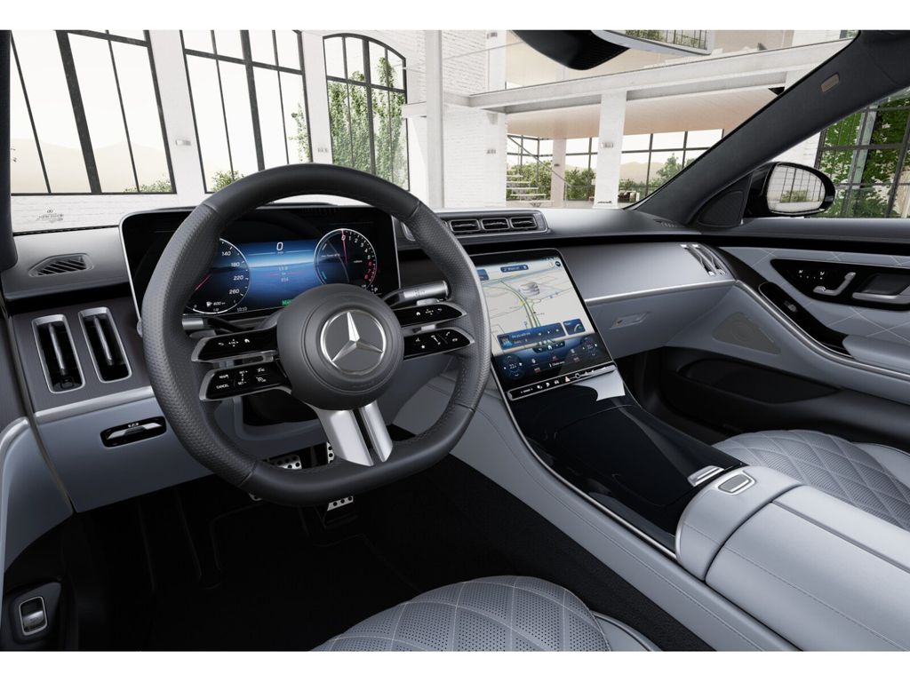 Mercedes S 580e HYBRID 4MATIC AMG LONG | německé předváděcí auto skladem | hybrid 517 koní | šedá s šedou kůží | maximální výbava | skvělá cena | nákup online | auto eshop AUTOiBUY.com